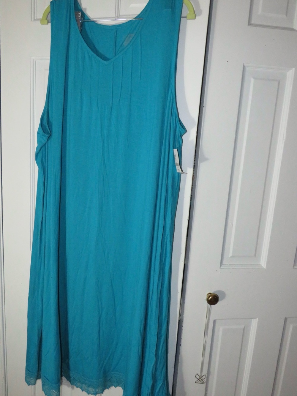 Catherines Turquoise Sleeveless Nightgown